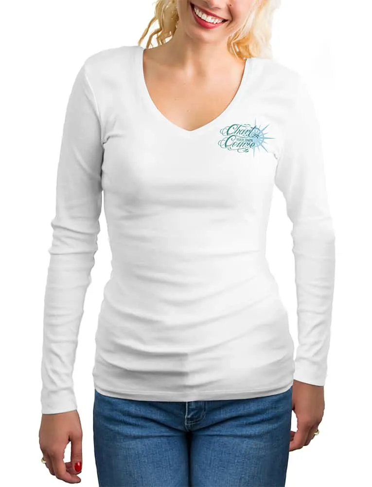 Women's Sea Turtle UV Rash Guard by Chart Your Own Course | Long Sleeve | UPF 50 Sun Protection | Performance Polyester