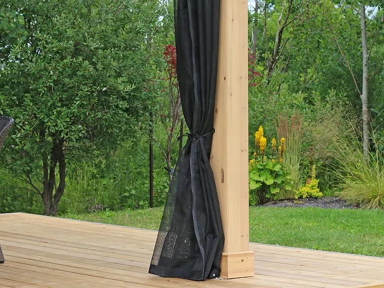 Yardistry Meridian Gazebo 12ft x 16ft (3.66m x 4.88m) with Mesh Kit